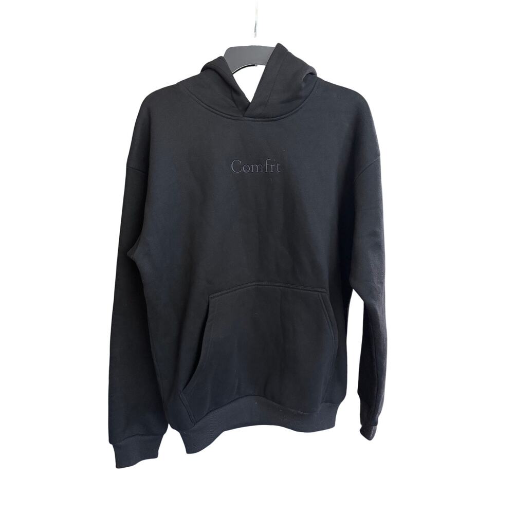 COMFRT Minimalist Hoodie‎ Black Size Small Unisex Oversized Warm Comfortable